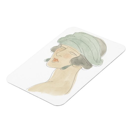 Flapper Mode Schets - Portret Magneet (Linkerzijde)