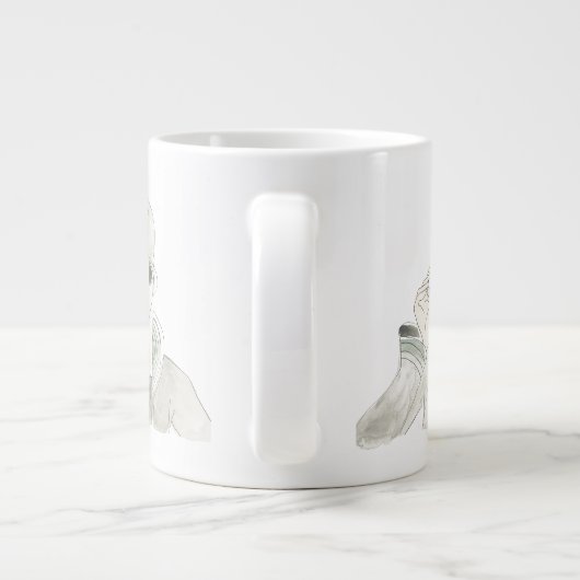 Flapper Mode Sketch Grote Koffiekop (Achterkant)