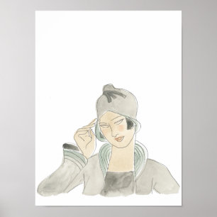 Flapper Mode Sketch Poster