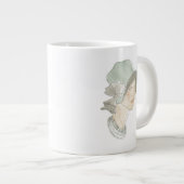 Flapper Mode Sketch - Vrouw met Pet Grote Koffiekop (Voorkant rechts)