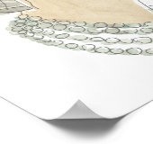 Flapper Mode Sketch - Vrouw met Pet Poster (Hoek)