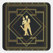 flapper paar stickers (Voorkant)