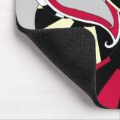 Flapper Paisley Art Deco inspireerde Mousepad Muismat (Hoek)