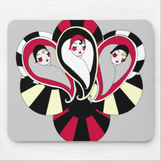 Flapper Paisley Art Deco inspireerde Mousepad Muismat