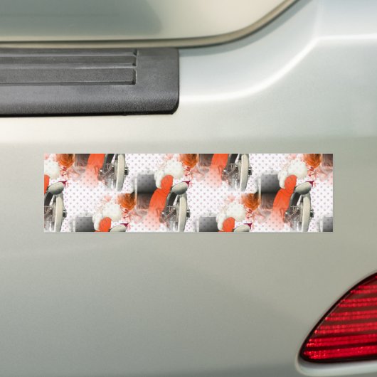 flapper polkadots bumpersticker (Op auto)