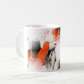 flapper polkadots koffiemok (Voorkant links)