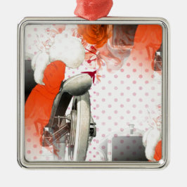 flapper polkadots metalen ornament