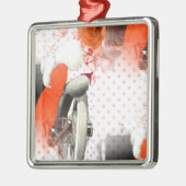 flapper polkadots metalen ornament (Links)
