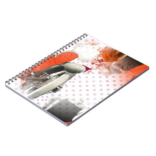 flapper polkadots notitieboek (Linkerzijde)