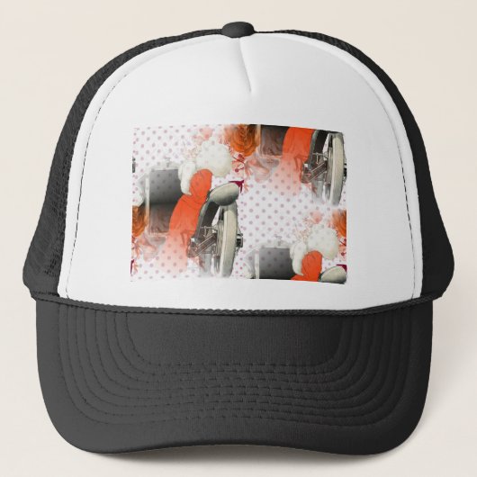 flapper polkadots trucker pet (Voorkant)