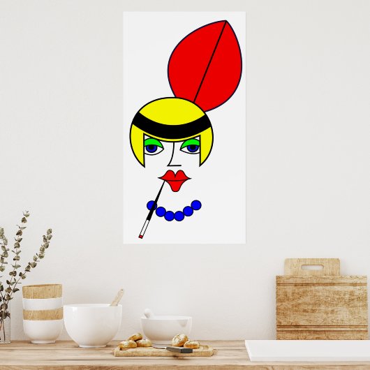 Flapper - Roaring 20s Poster (Keuken)