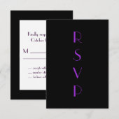 Flapper RSVP in Paarse (Voorkant / Achterkant)