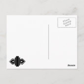 Flapper Silhouette Briefkaart (Achterkant)
