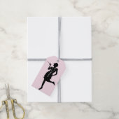 Flapper Silhouette Cadeaulabel (Met Touw)