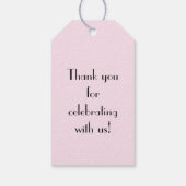 Flapper Silhouette Cadeaulabel (Achterkant)