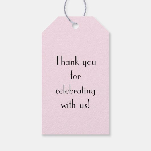 Flapper Silhouette Cadeaulabel (Achterkant)