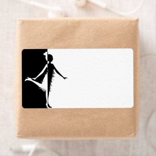 Flapper Silhouette Etiket (Insitu)