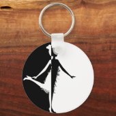 Flapper Silhouette Sleutelhanger (Voorkant)
