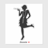 Flapper Silhouette Sticker (Vel)
