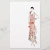 Flapper Stationery uit 1920 Briefpapier (Voorkant)