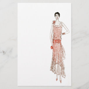 Flapper Stationery uit 1920 Briefpapier
