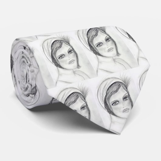 Flapper uit 1920 stropdas (Opgerold)