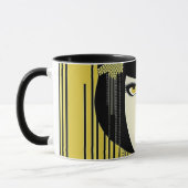 Flapper uit de jaren 20. Gepersonaliseerd Mok (Links)