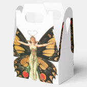 Flapper Vlinder Leyendecker Vrouw Illustratie Bedankdoosjes (Geopend)