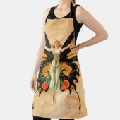 Flapper Vlinder Leyendecker Vrouw Illustratie Schort (Insitu)
