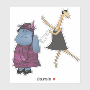 Flapper vrienden sticker