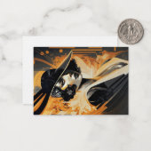 Flapper women, art deco, vol. 3 - Spelkaart Notitiekaartje (Voorkant / Achterkant in situ)