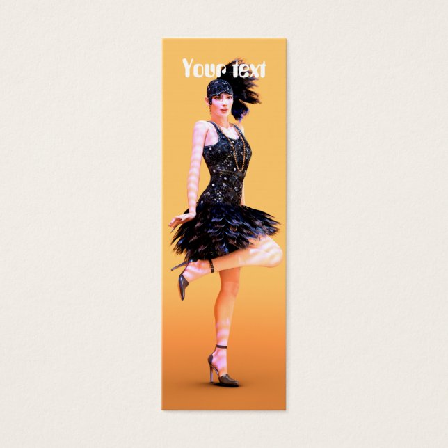 Flapperdansen Mini Visitekaartjes (Voorkant)