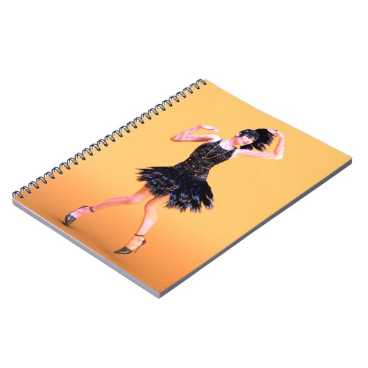 Flapperdansen vintage notitieboek (Linkerzijde)