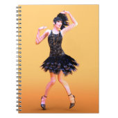 Flapperdansen vintage notitieboek (Voorkant)