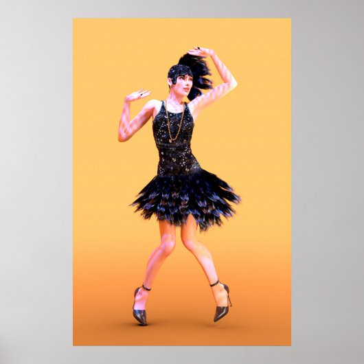 Flapperdansen vintage poster (Voorkant)