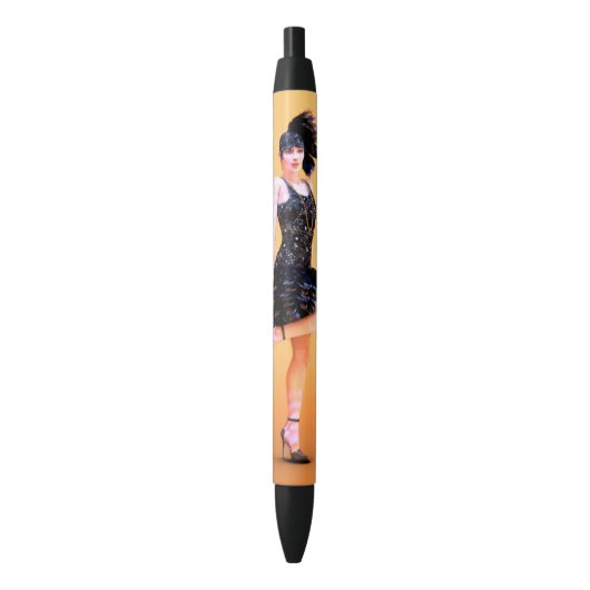 Flapperdansen Zwarte Inkt Pen (Voorkant Verticaal)