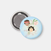 Flappermeisjes roaring twenties magneet (Voorkant / Achterkant)
