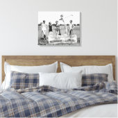 Flappermeisjes spelen golf, 1926 canvas afdruk (Insitu (Slaapkamer))