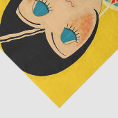 "Flappers and Flowers" Art Deco van Jose Carlos Tissuepapier (Detail)