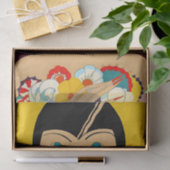 "Flappers and Flowers" Art Deco van Jose Carlos Tissuepapier (Geschenk)