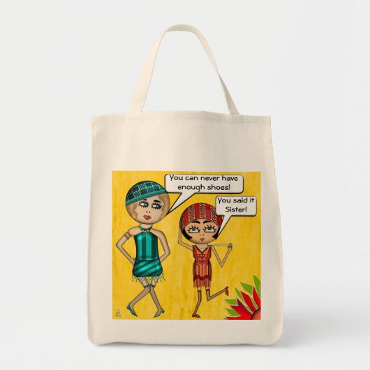 Flappers Schoenzak (Canvas Tas) Tote Bag (Voorkant)