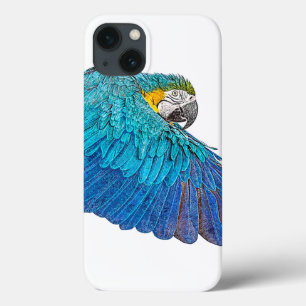Flapping Blue and Yellow Macaw Case-Mate iPhone Case