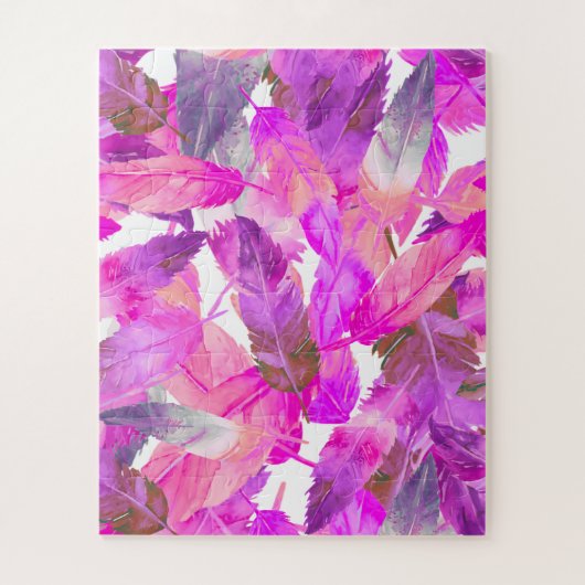 Flapping Flamingos Pink Feathers puzzle Legpuzzel (Verticaal)