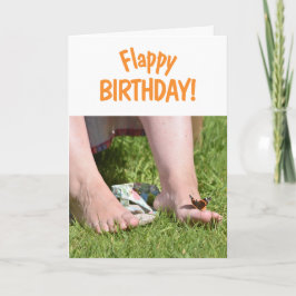 Flappy Happy Birthday Butterfly Kaart