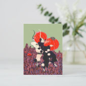 Flard van de Pompoen van de clown Stealing Briefkaart (Staand voorkant)