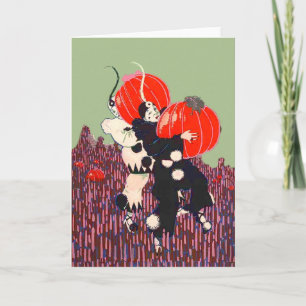 Flard van de Pompoen van de clown Stealing Kaart