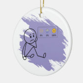 Flare-dag Nee Humor Aangepaste Conditie Ornament (Links)