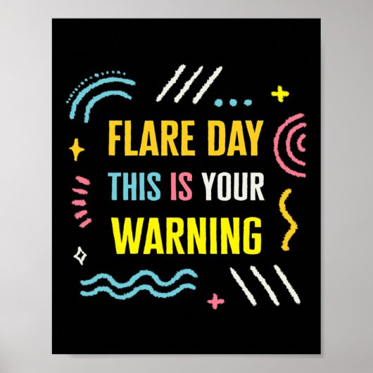 Flare Day Complex Regional Pain Syndroeness Poster (Voorkant)