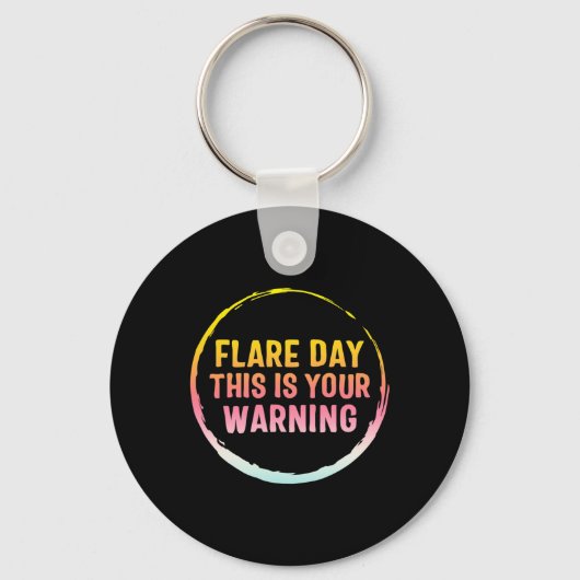 Flare Day Complex Regional Pain Syndroeness Sleutelhanger (Voorkant)