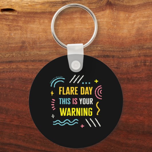 Flare Day Complex Regional Pain Syndroeness Sleutelhanger (Voorkant)